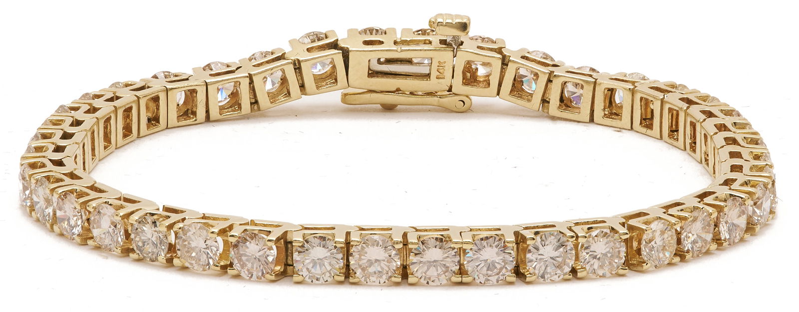 14K Gold & Diamond Tennis Bracelet (1 of 8)