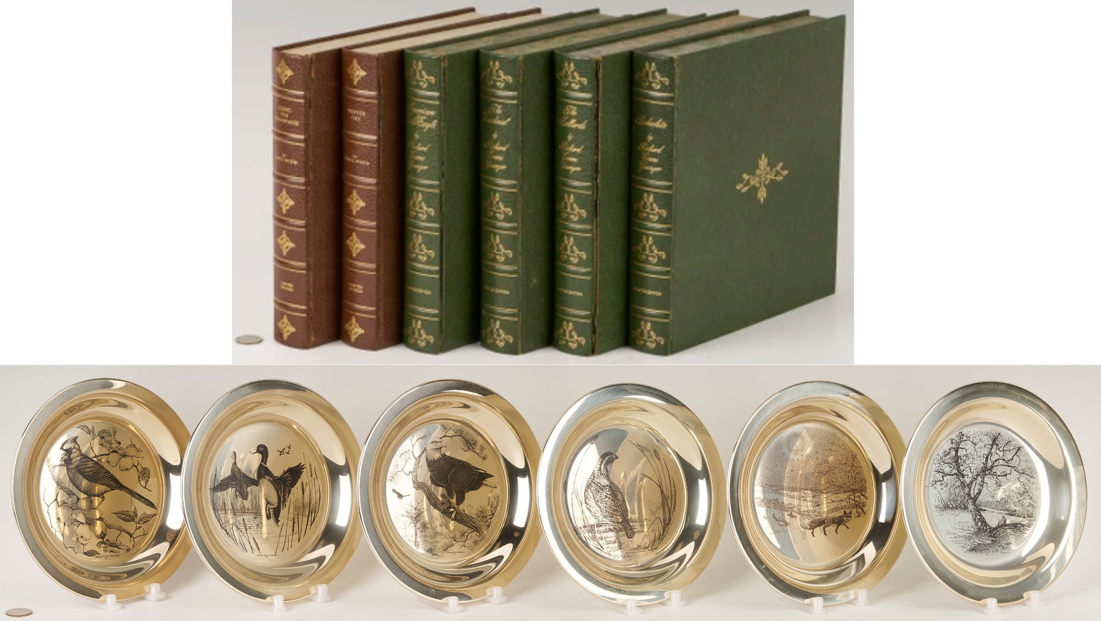 6 Franklin Mint Sterling Silver Plates, incl. Andrew Wyeth, 37 oz. (1 of 20)
