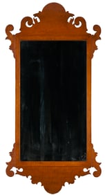 American Cherry Chippendale Style Mirror