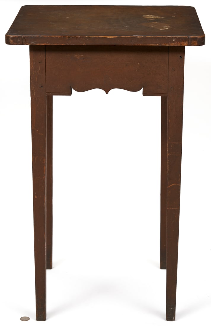 Kentucky Walnut Work Table, Scalloped Skirt (1 of 12)