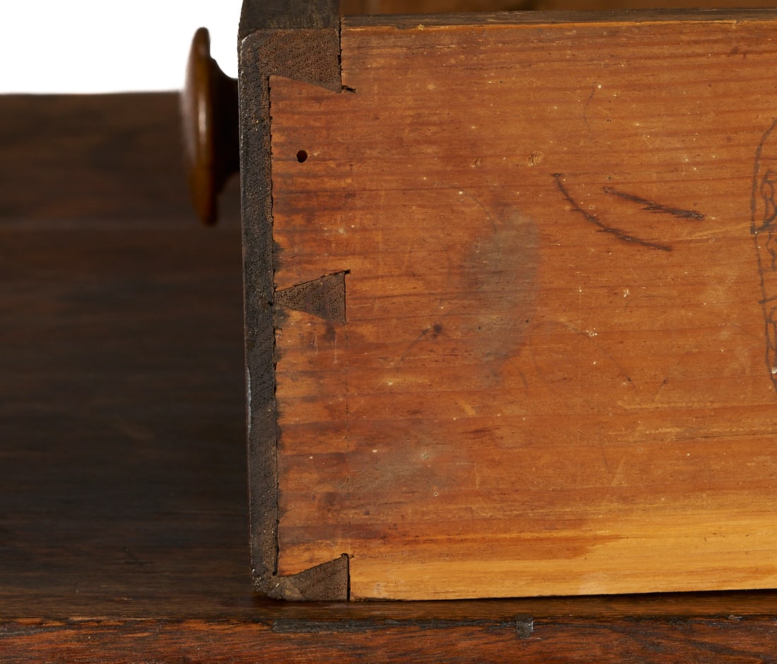 Walnut One Drawer Table - 10