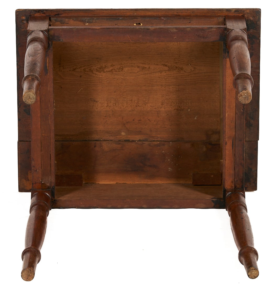 Walnut One Drawer Table - 12