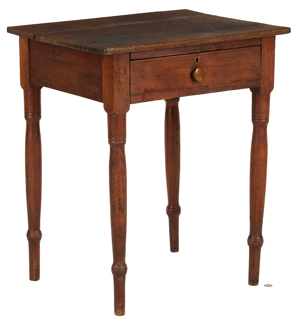 Walnut One Drawer Table - 2