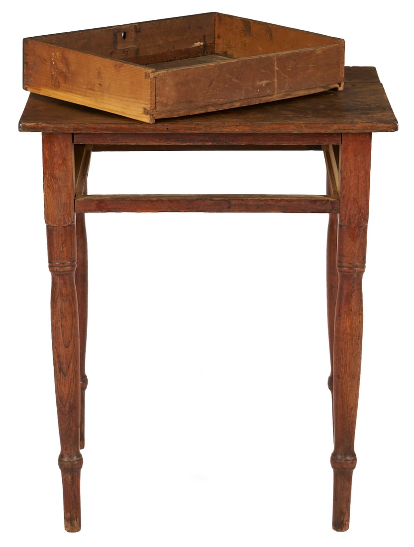 Walnut One Drawer Table - 6