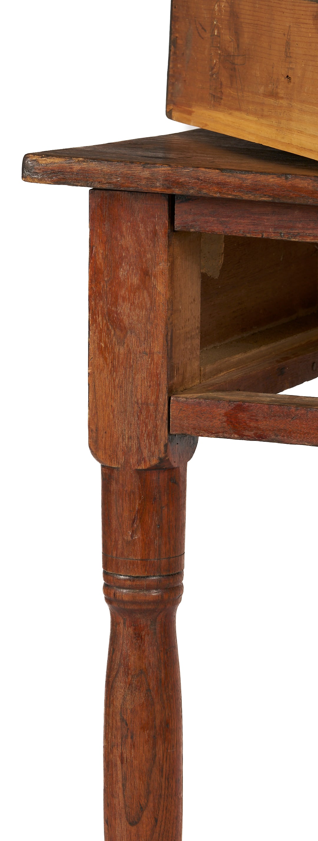 Walnut One Drawer Table - 8