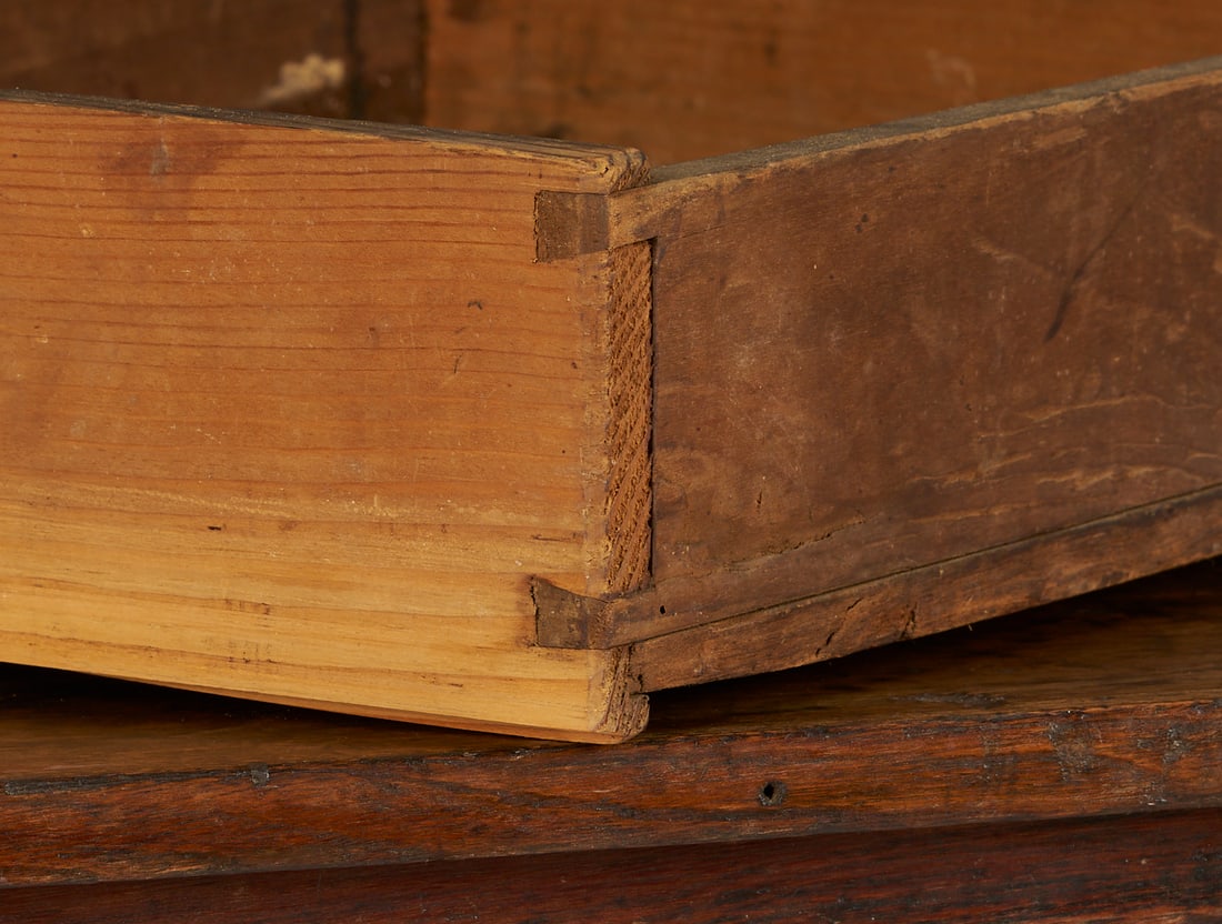 Walnut One Drawer Table - 9