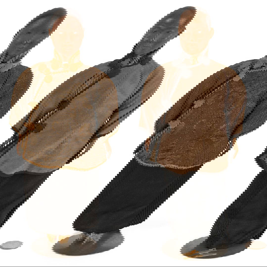 Two Chinese Door of Hope Dolls