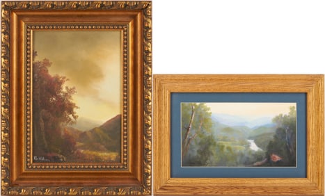 2 Ron Williams Smoky Mountain Landscape Paintings