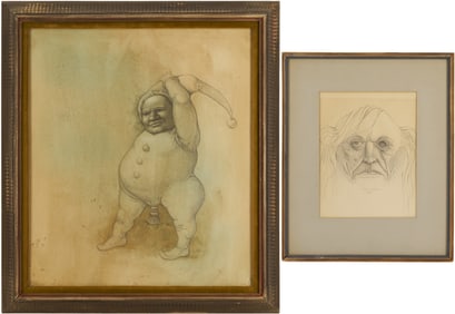 2 Werner Wildner Framed Drawings