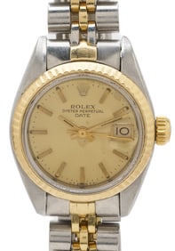 Ladies' 18K Date Oyster Perpetual Rolex