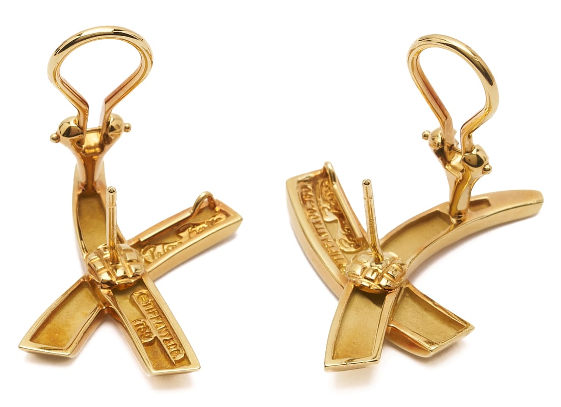 Tiffany & Co. 18K Gold Paloma Picasso Graffiti X Earrings - 7