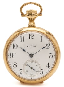 14K Elgin Grade 324 Pocket Watch