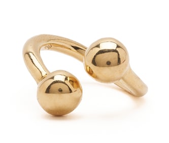18K Gold Bypass Ring