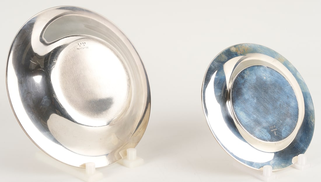 8 Antique Sterling Silver Items incl. Enameled Spoons, Napkin Rings - 11