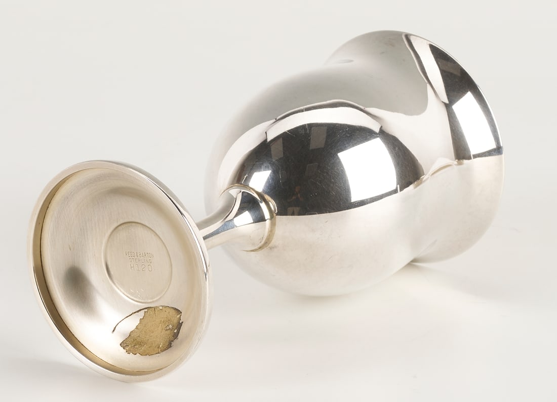 8 Antique Sterling Silver Items incl. Enameled Spoons, Napkin Rings - 7