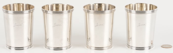 4 Sterling Julep Cups