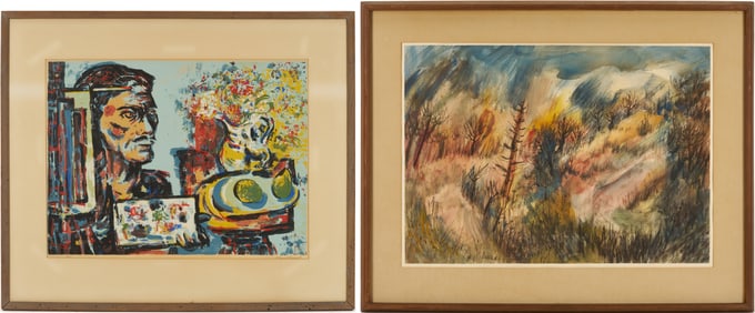 2 Knoxville 7 Works on Paper, Kermit Ewing & Richard Clarke