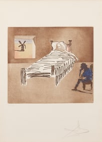 Large Salvador Dali Signed Etching, Le Legacy from Historia de Don Quichotte de la Mancha