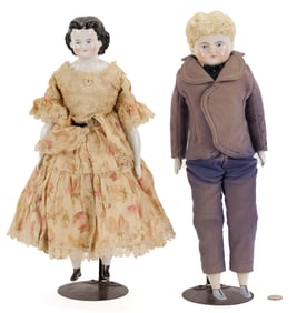 Two 19th C. Dolls Incl. Adelina Patti & Male Doll