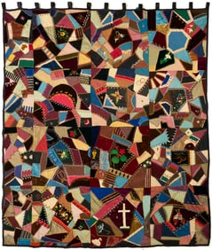 Nashville Crazy Quilt w/ Flour Sack Backing