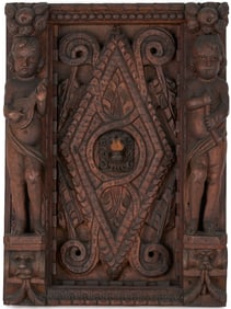 Carved Baroque  Figural Panel