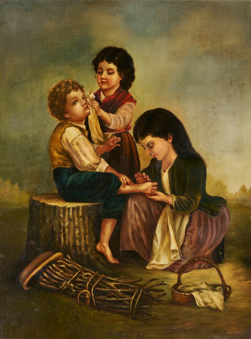 F. C. Saunders O/C Painting, The Healing Art (1 of 10)