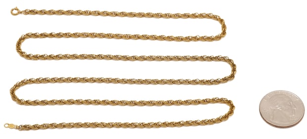 14K Gold Rope Chain