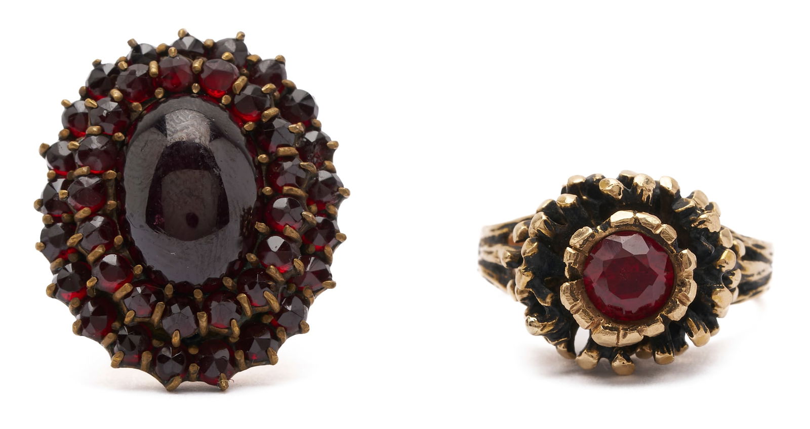 2 10K Gold & Gemstone Rings (1 of 7)