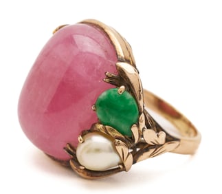 14K Gold & Gemstone Ring