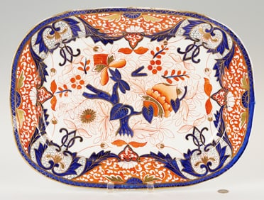 Large English Imari Platter, early 19th c.