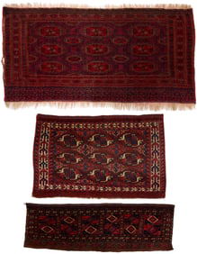 Three Turkmen Weavings, Chuvals and Torba