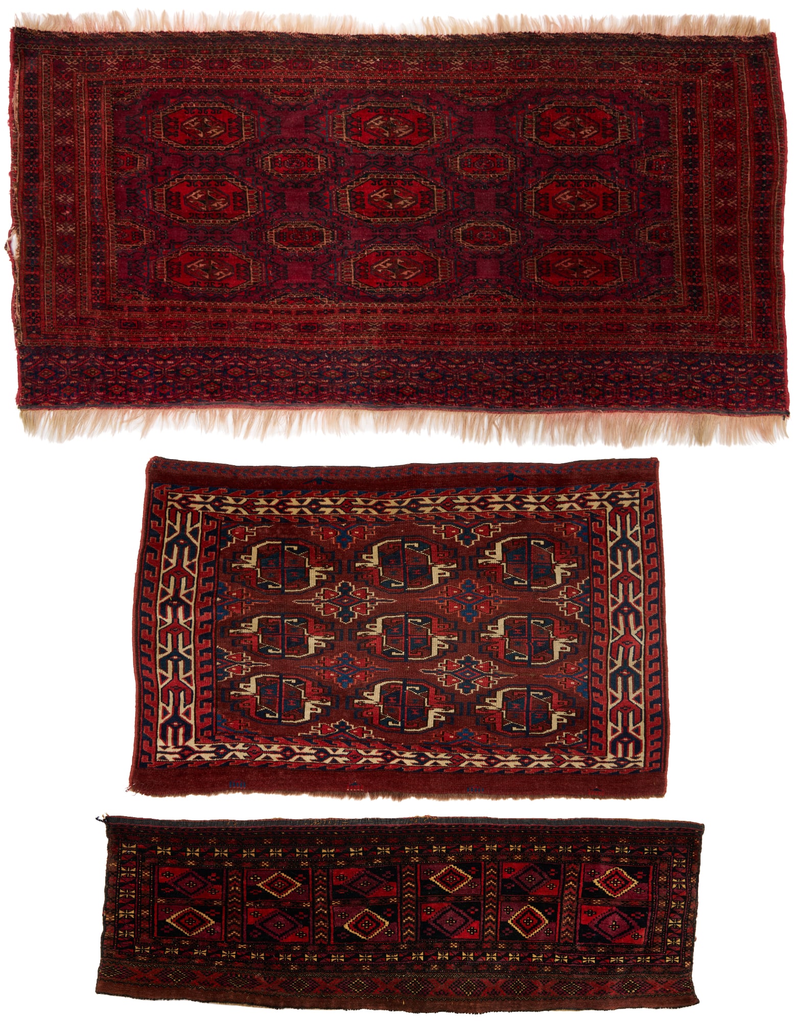 Three Turkmen Weavings, Chuvals and Torba (1 of 20)