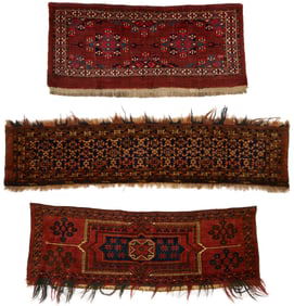 3 Antique Turkmen Weavings, Ersari and Yomud