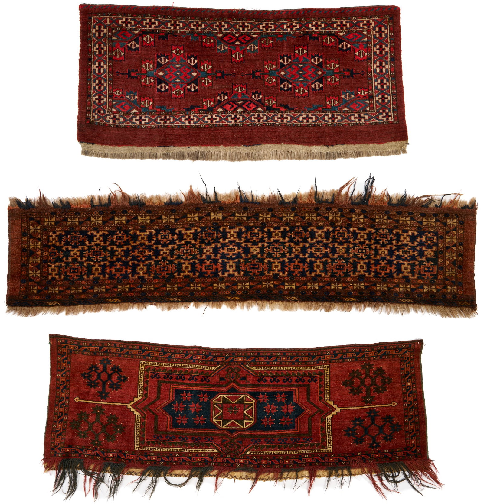 3 Antique Turkmen Weavings, Ersari and Yomud (1 of 20)
