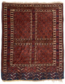 Antique Yomud or Yomut Turkmen Ensi Rug