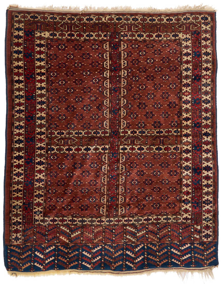Antique Yomud or Yomut Turkmen Ensi Rug