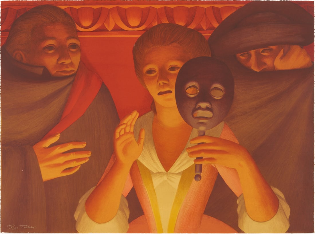 George Tooker Lithograph, Un Ballo in Maschera, from the Metropolitan Opera Fine Art II Portfolio (1 of 14)