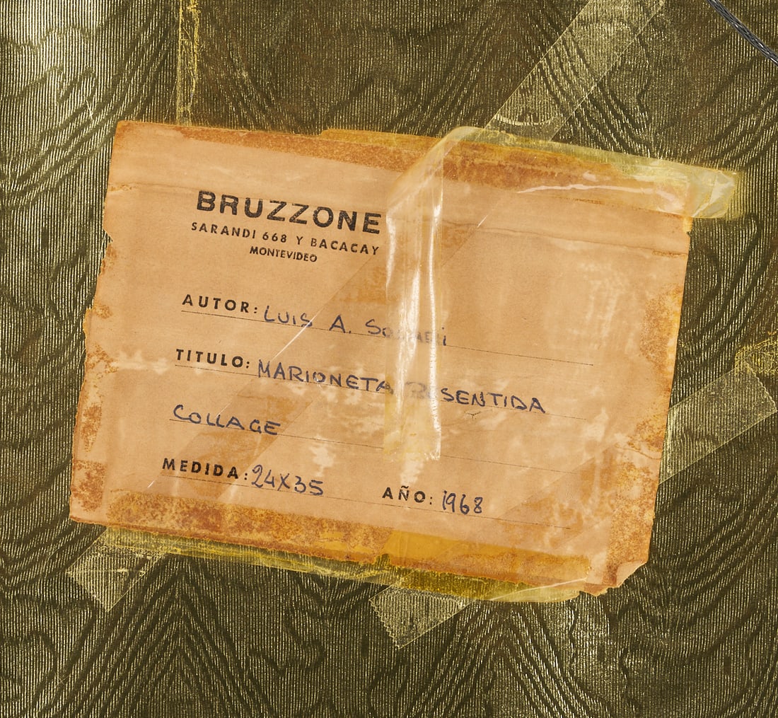 Louis Solari Mixed Media Collage, Marionetta Resentida - 10