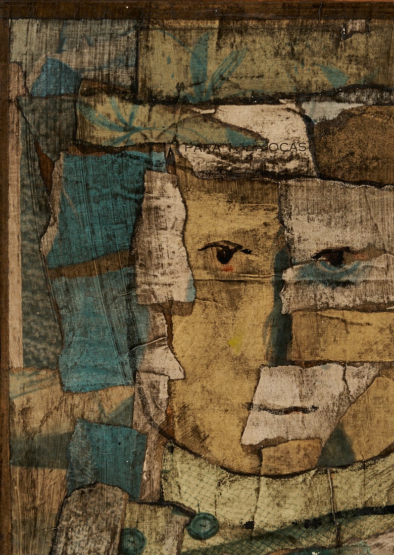 Louis Solari Mixed Media Collage, Marionetta Resentida - 4