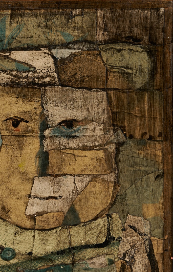 Louis Solari Mixed Media Collage, Marionetta Resentida - 5