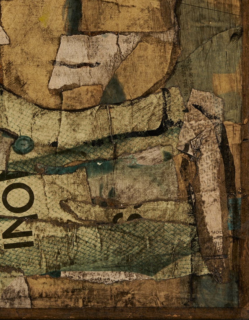 Louis Solari Mixed Media Collage, Marionetta Resentida - 7