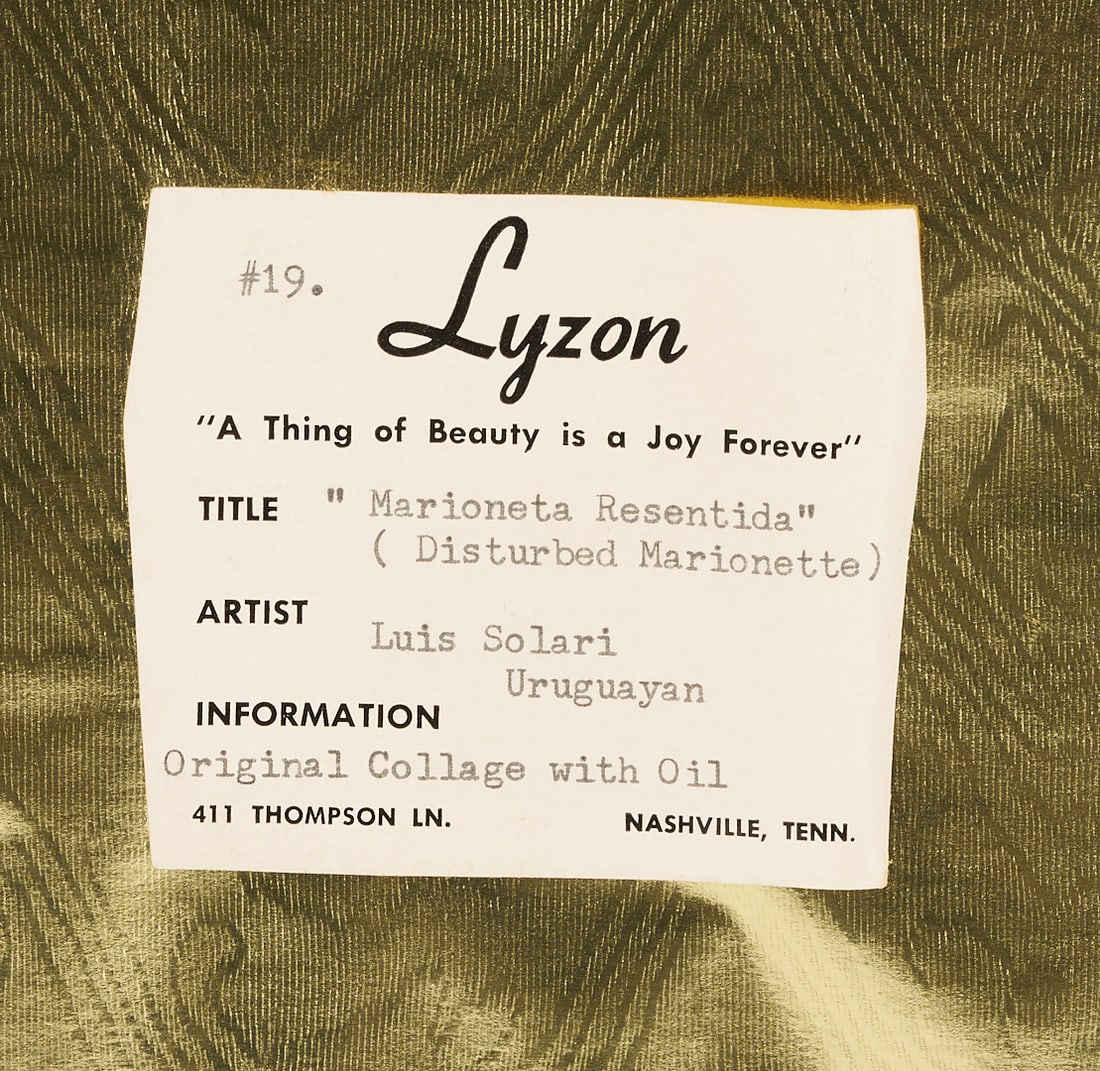 Louis Solari Mixed Media Collage, Marionetta Resentida - 9