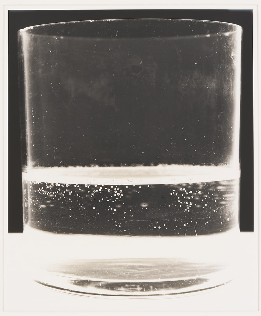 Amanda Means Framed Photograph, "Glass 5": Amanda Means (American, b. 1950) "Glass 5". Gelatin silver print, titled and dated en verso "Glass 5, 2000", signed, and numbered "1/20" in pencil.