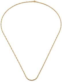 18K Gold Wheat Chain Necklace