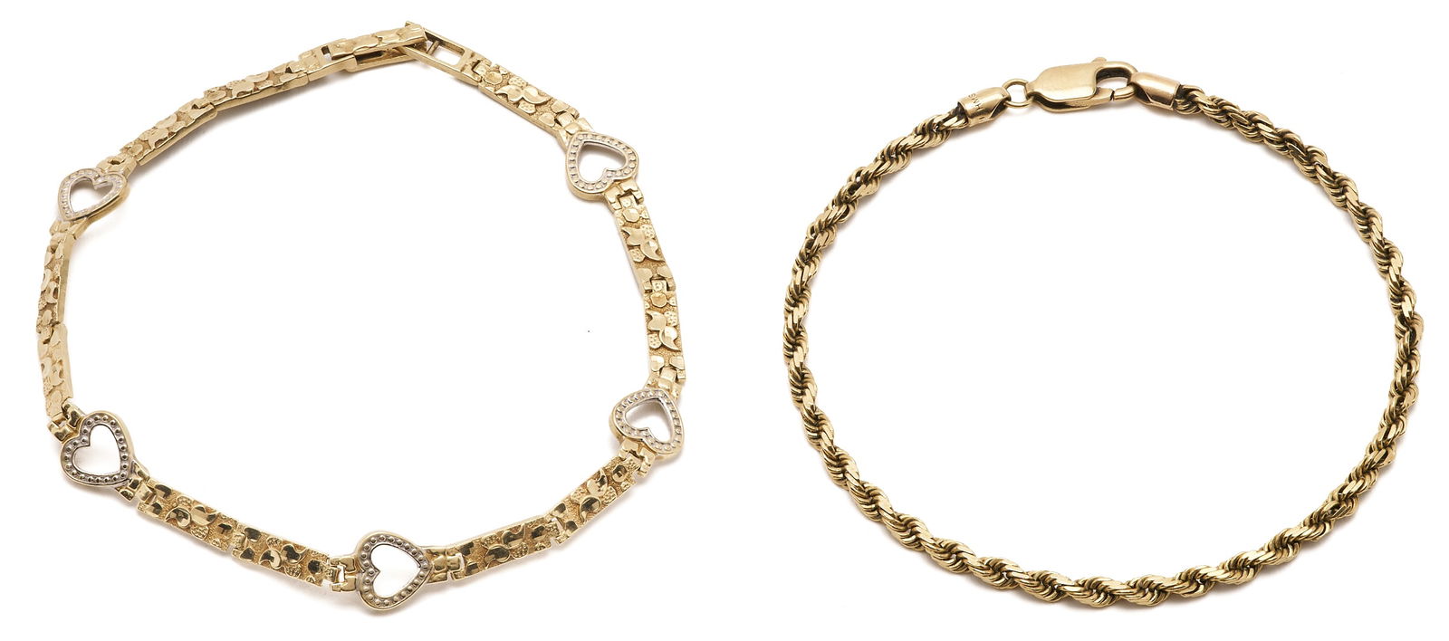 2 Ladies' 10K Gold Bracelets (1 of 9)