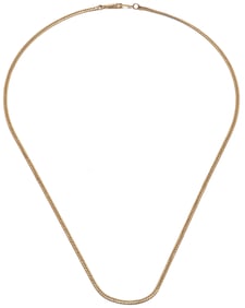 14K Gold Curb Link Chain Necklace