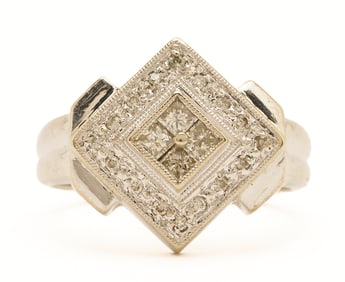 Ladies' 14K White Gold Diamond Ring