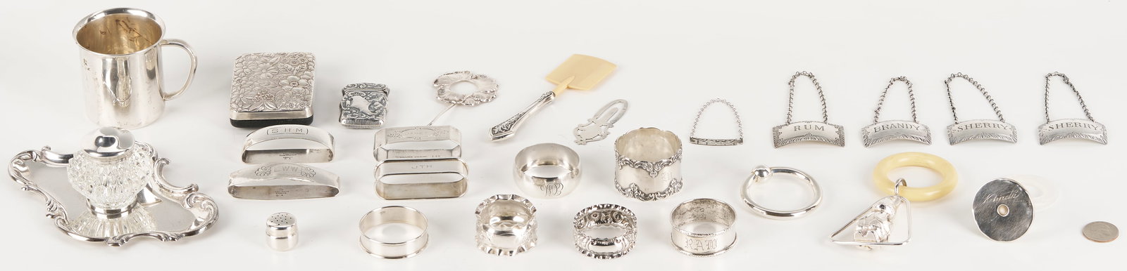 25 silver Novelty Items including Baby Silver (1 of 20)