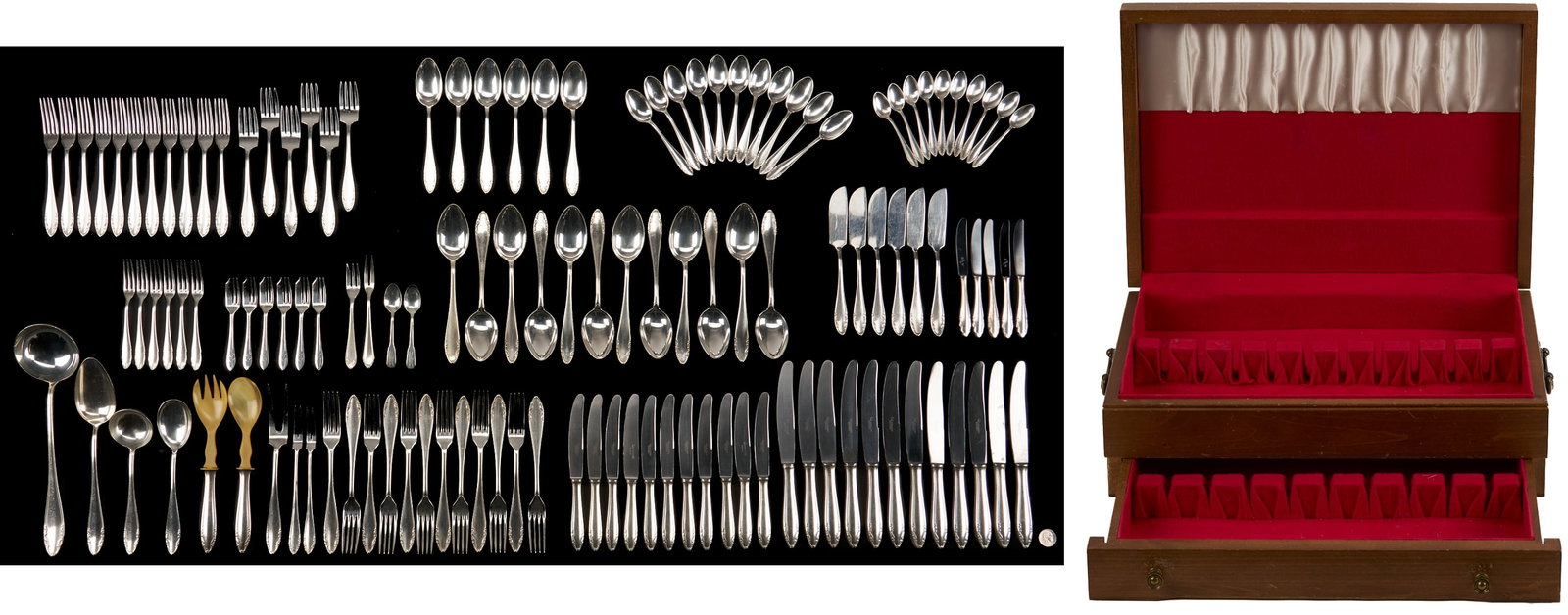 Artkrupp Berndorf Art Deco Era Flatware, 118 pcs plus 9 Other Pieces (1 of 19)