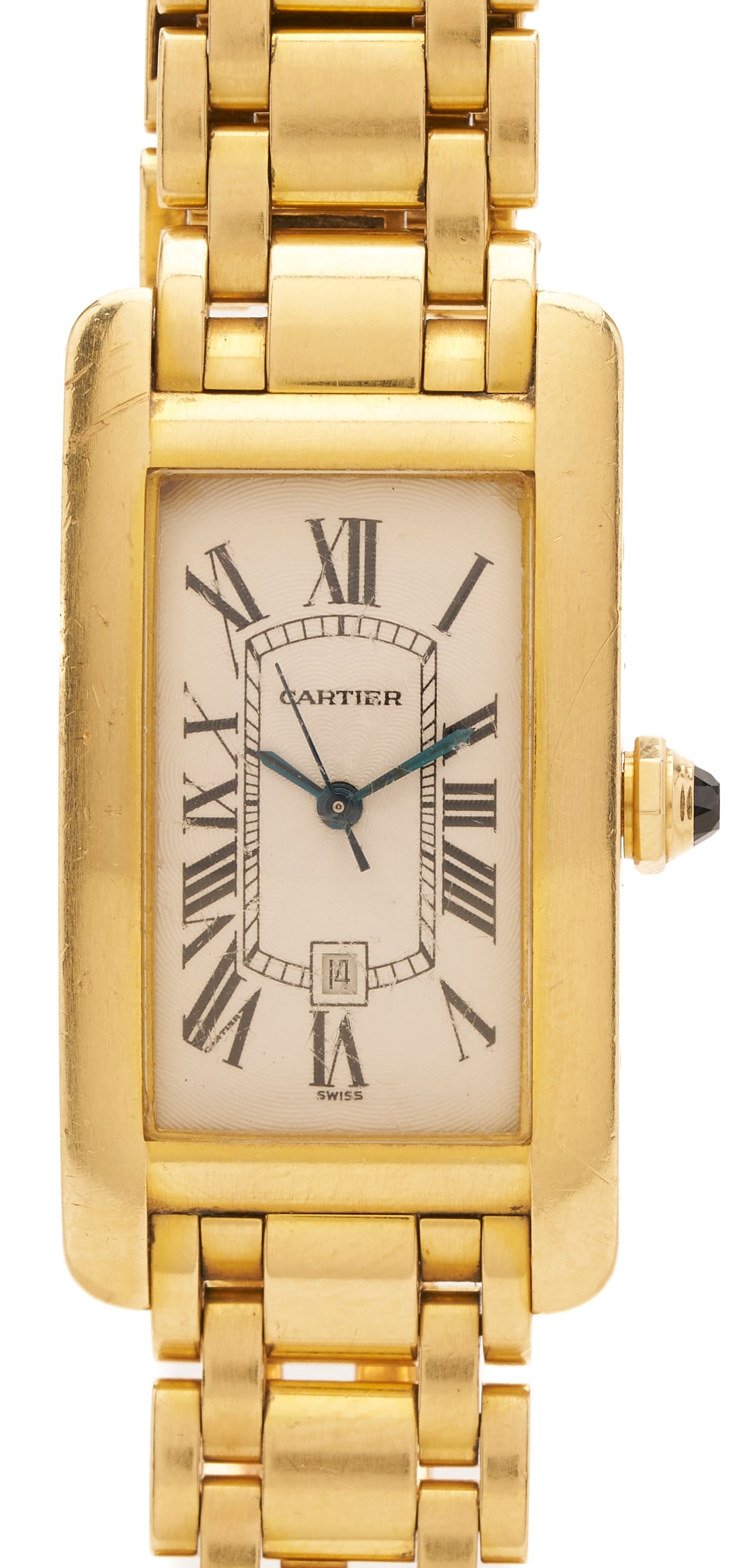 Men's Cartier 18K Tank Americaine Wristwatch (1 of 15)